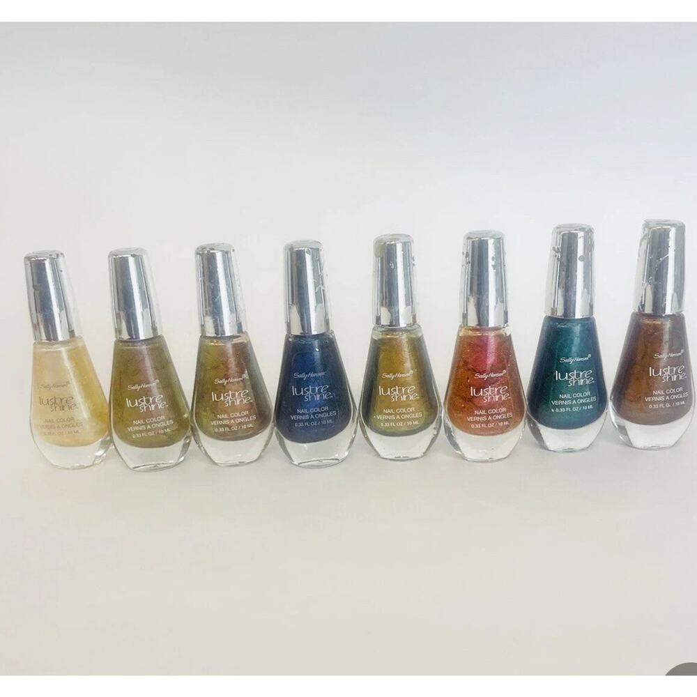 Lot Of 8 Hansen Lustre Shine Nail‎ Polish Color Complete Colors (CAP PEEL)